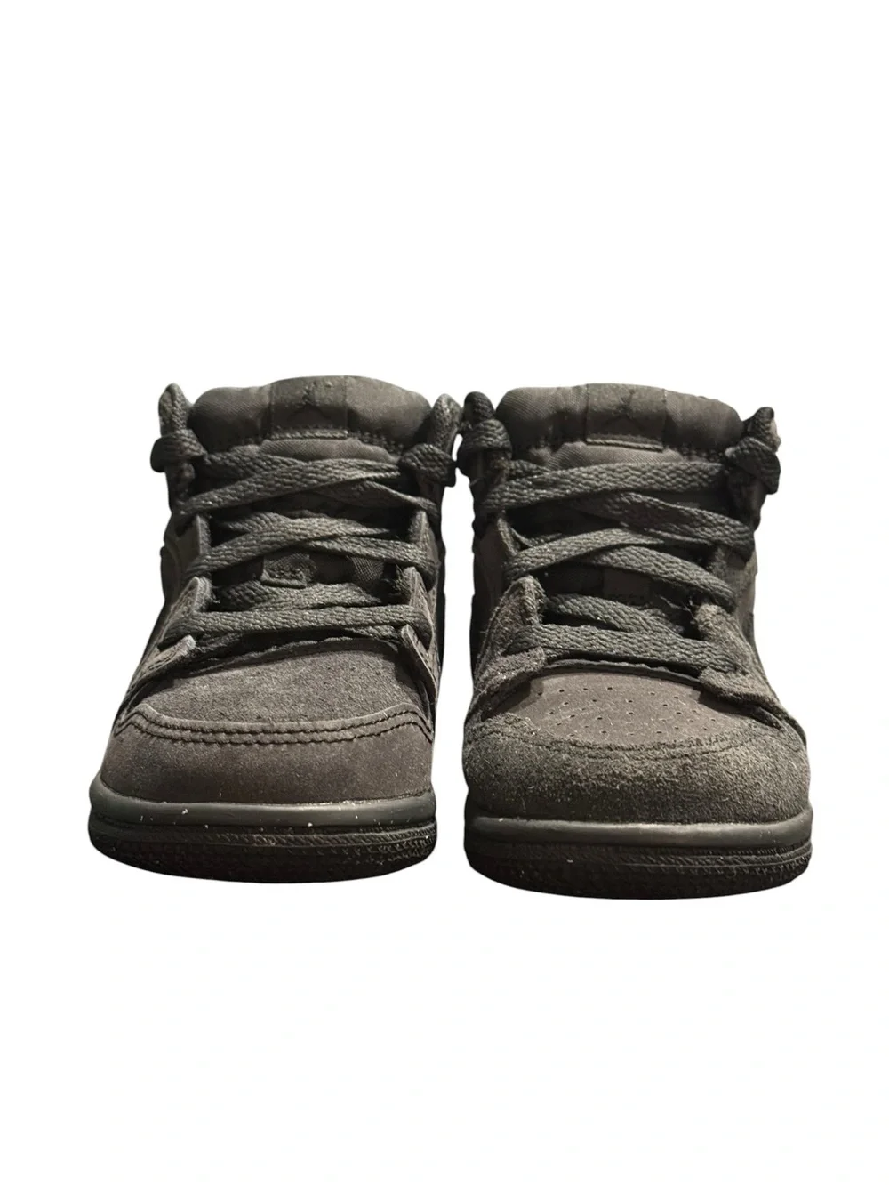 Jordan 1 Mid SE Craft Dark Smoke Grey Varsity Toddler Shoes Size 7C FQ7756-001